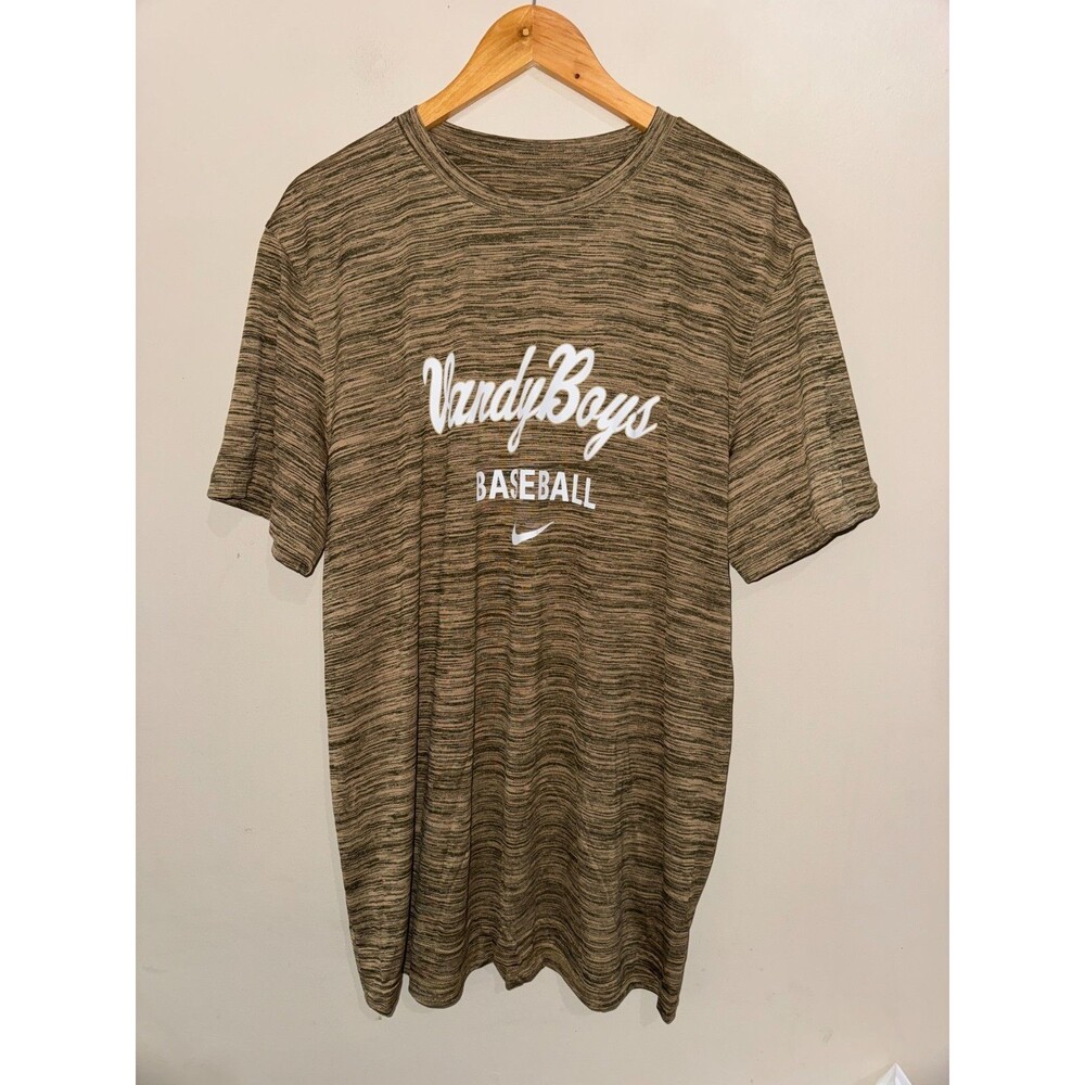 Nike Vanderbilt Commodores Vandy Boys Baseball Team Issue Practice Shirt Mens XL